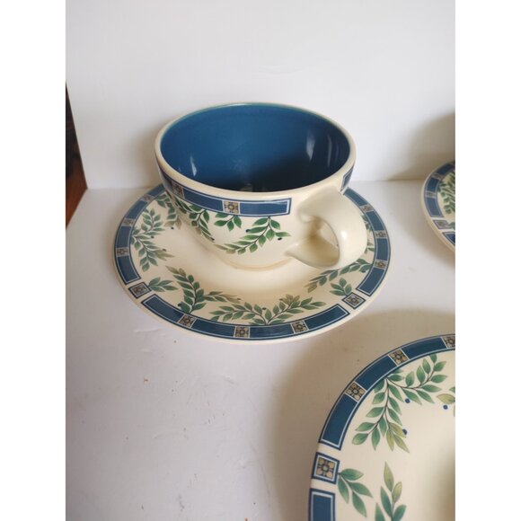 Pfalzgraff USA - Lot of 3 sets - Stoneware Cup & Saucer Sylvan Pattern - Picture 8 of 12